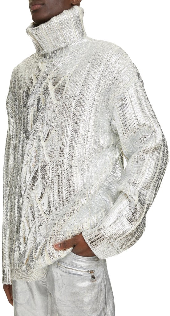 Balmain balmain - Sweaters - wh0kh005-k048-silver Dierenprint