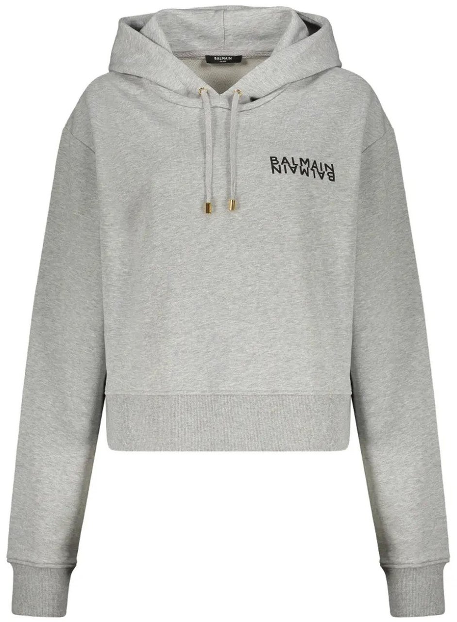 Balmain Balmain Logo Hoodie Zwart