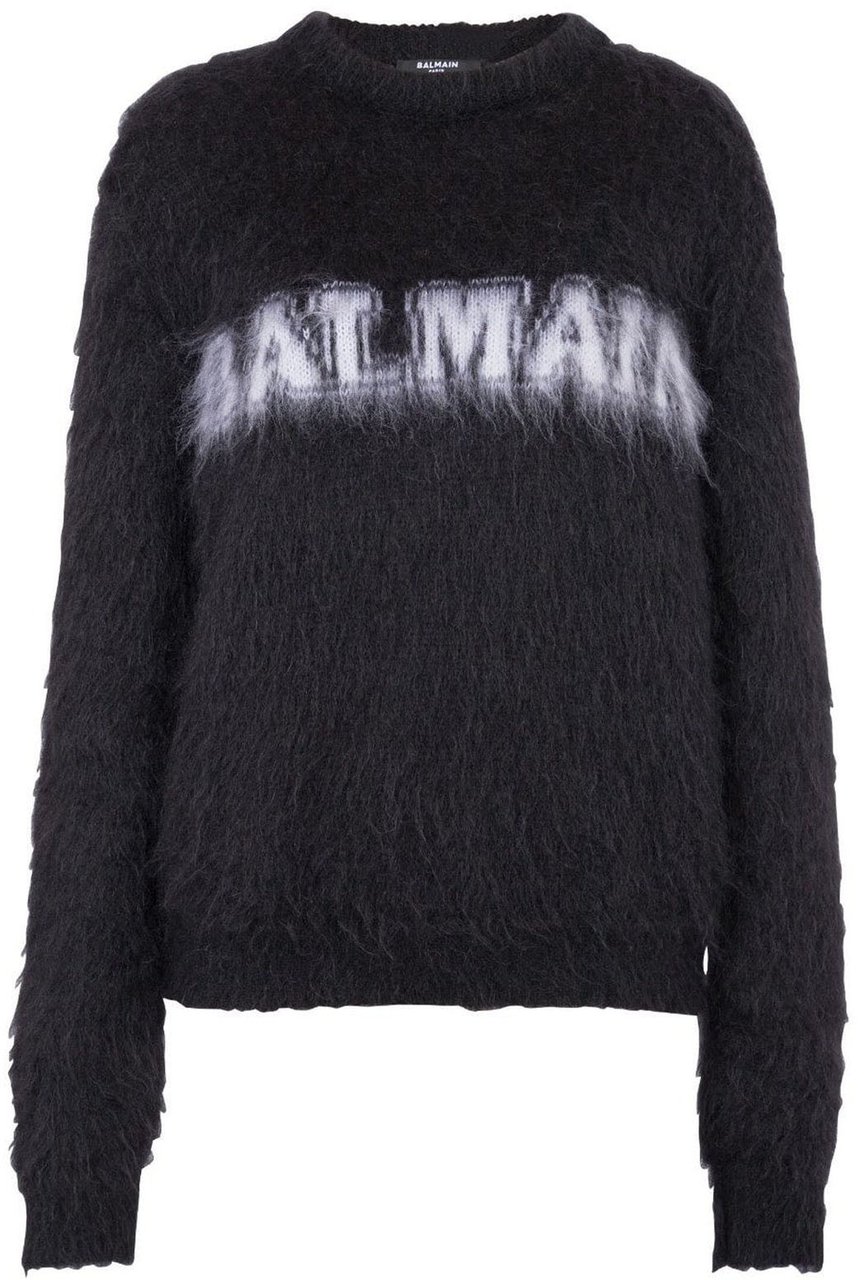 Balmain Logo Pullover Zwart