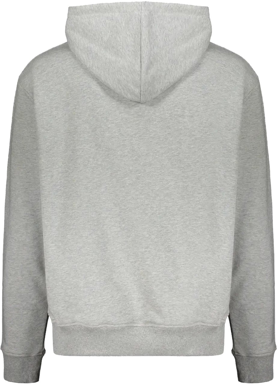 Balmain Logo Motif Hoodie Grijs