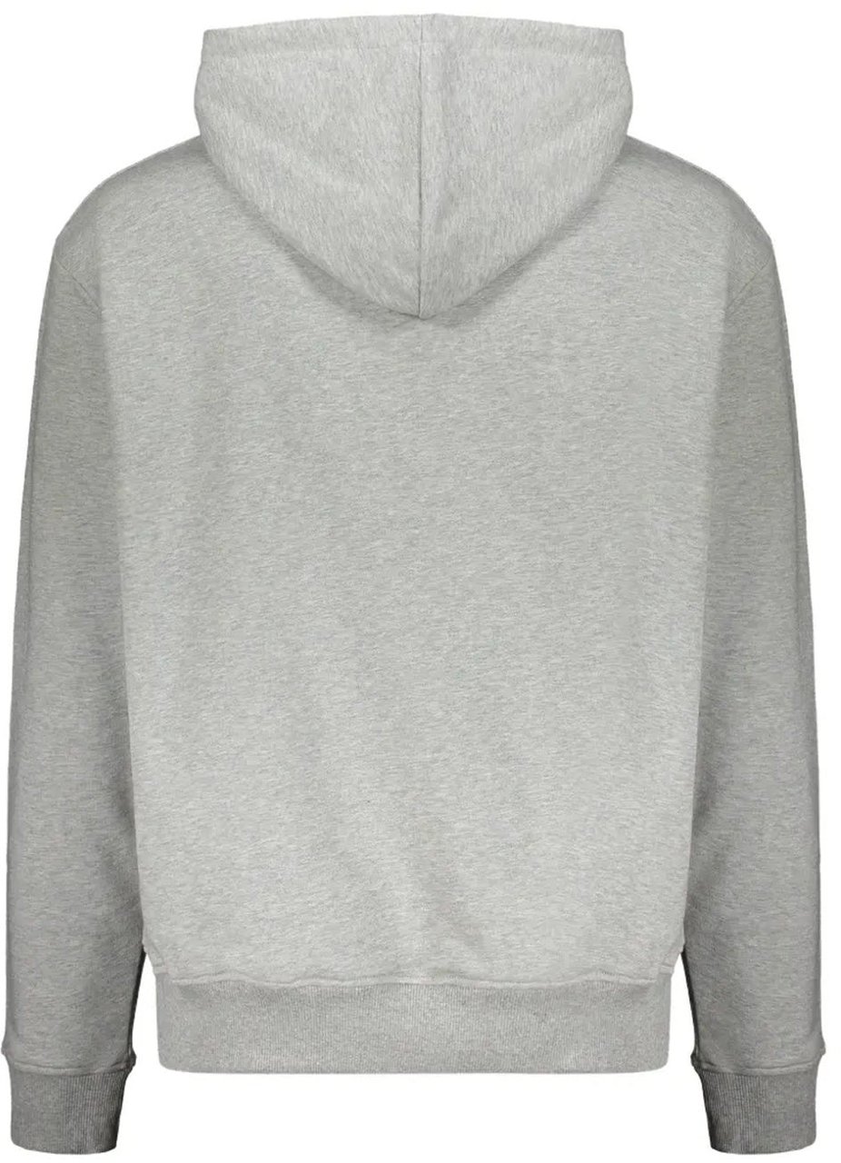 Balmain Logo Motif Hoodie Grijs