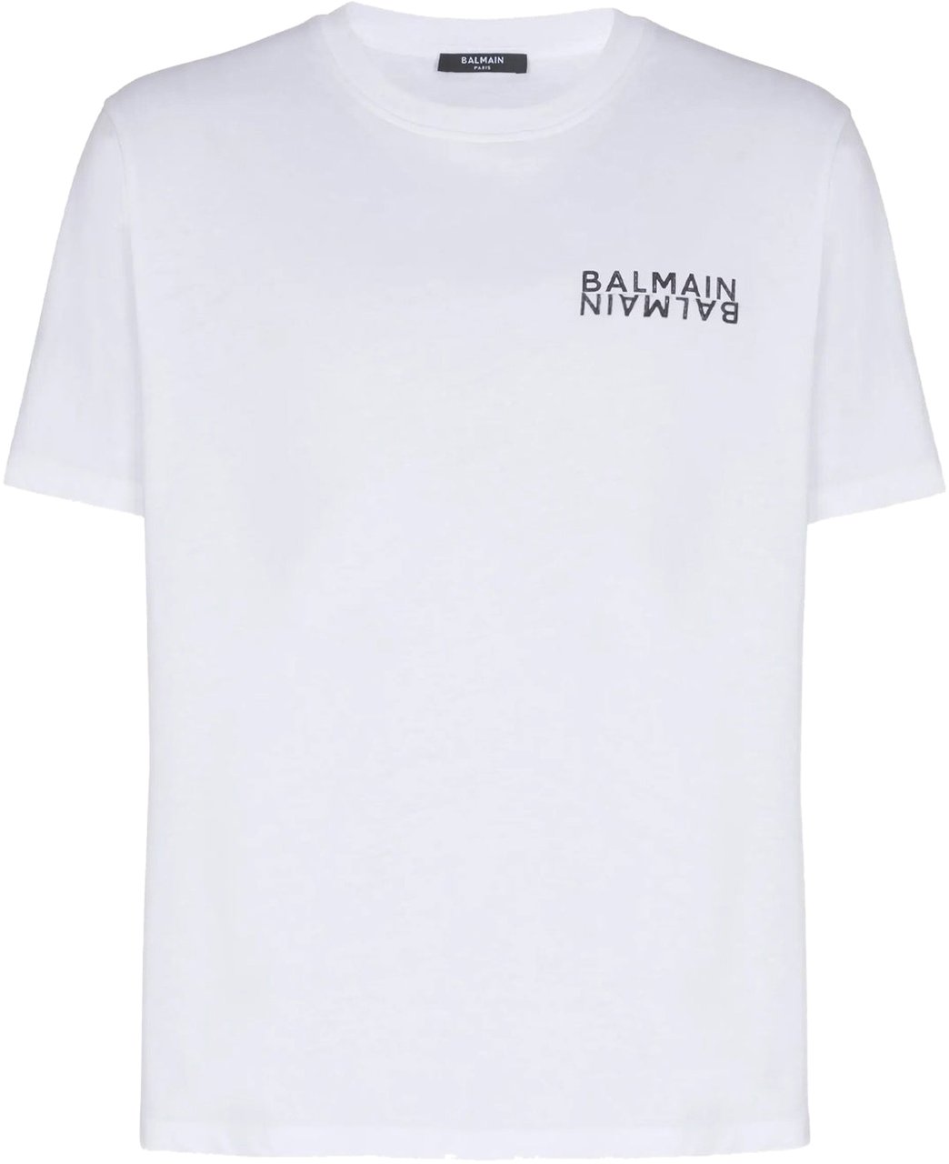 Balmain logo-print T-shirt Wit