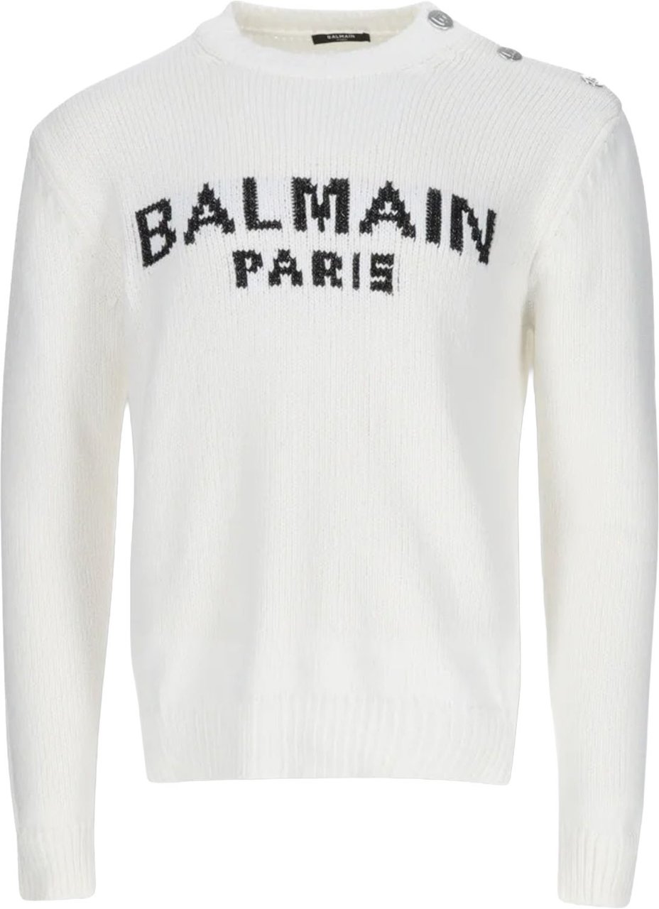 Balmain Cotton Logo Sweater Divers