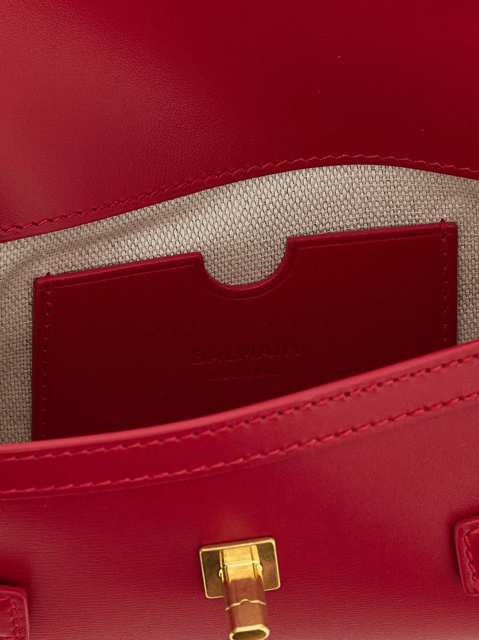 Balmain Fuchsia Calfskin Clutch Bag Roze