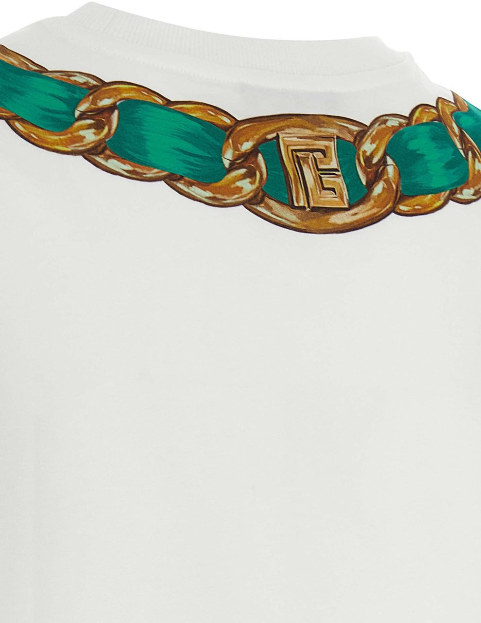 Balmain Multicolor Cotton T-Shirt Groen