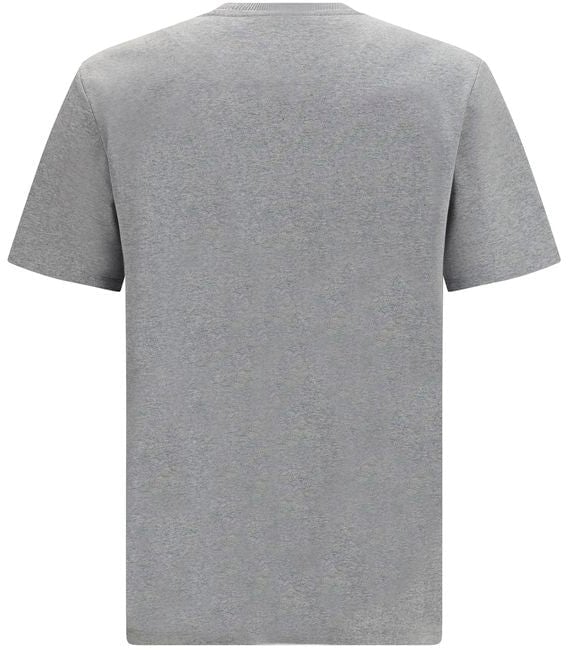 Balmain Gray Cotton T-Shirt Grijs