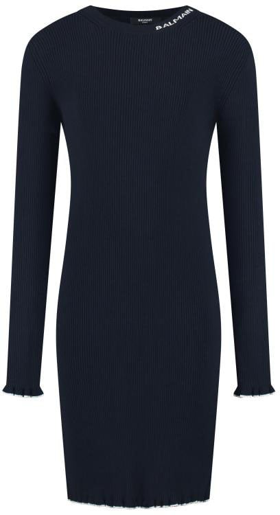 Balmain Knit Dress Blauw