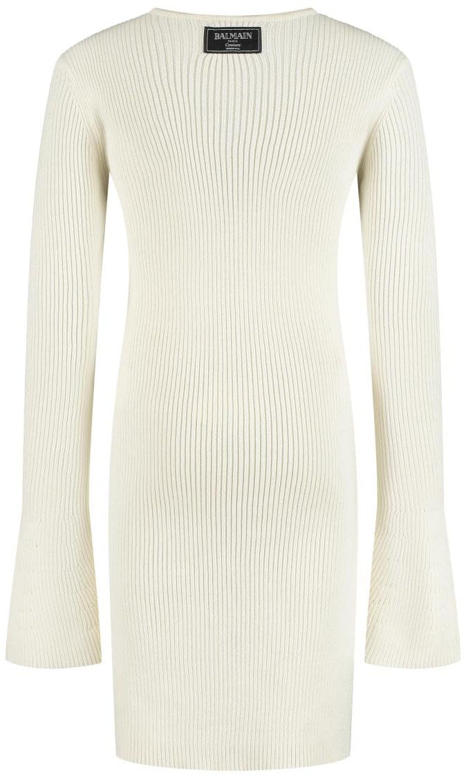 Balmain Knit Dress Wit
