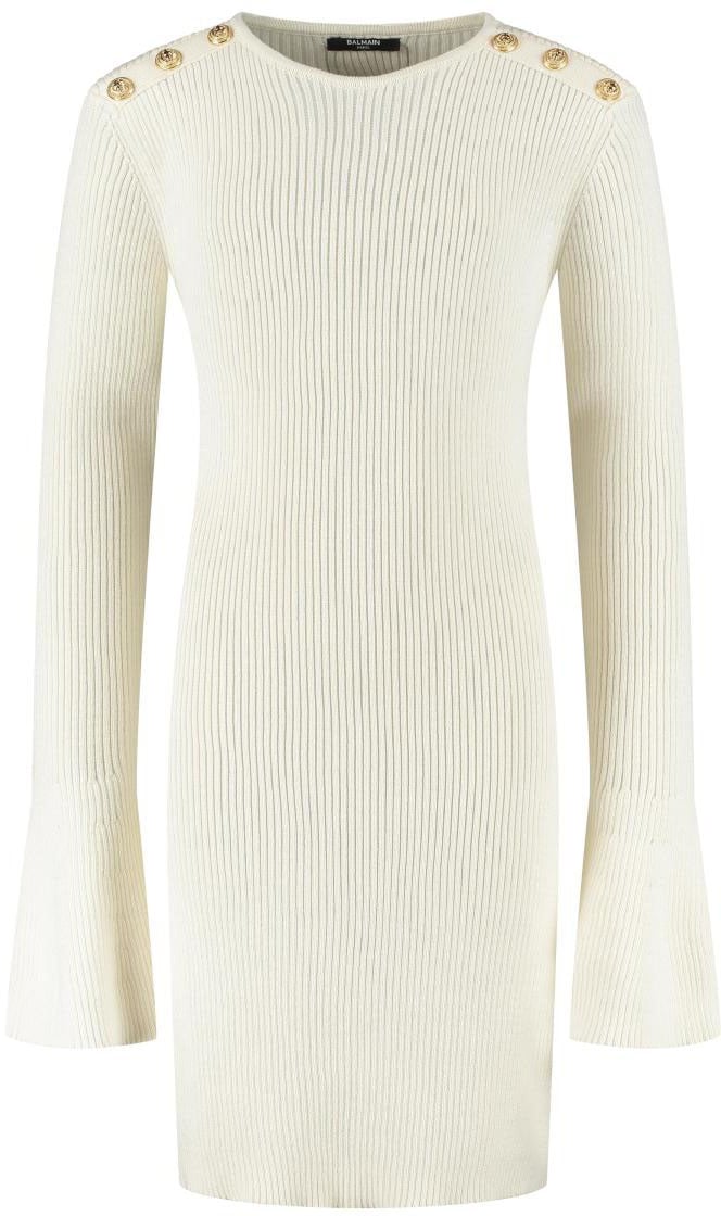 Balmain Knit Dress Wit