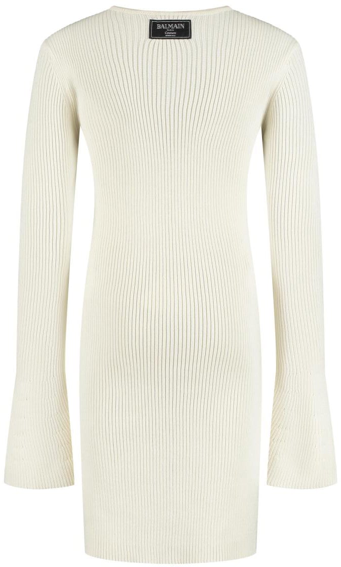 Balmain Knit Dress Wit