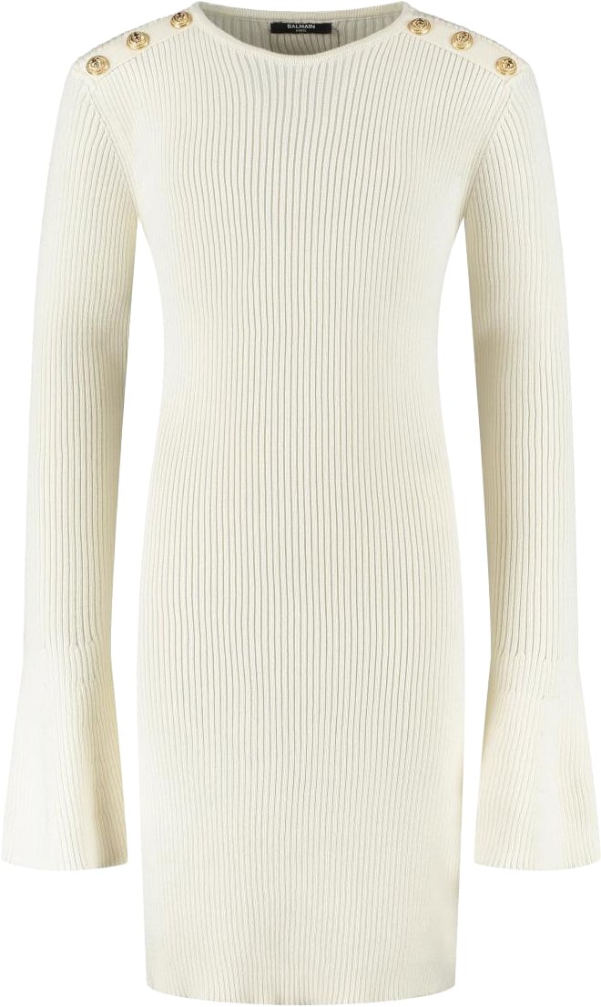 Balmain Knit Dress Wit