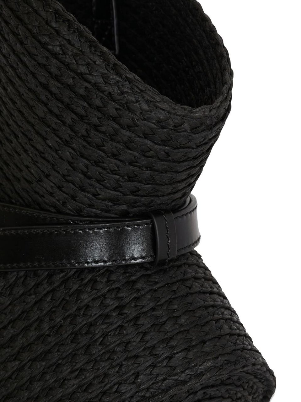 Balmain Sculptural Black Calfskin Leather Bag Zwart