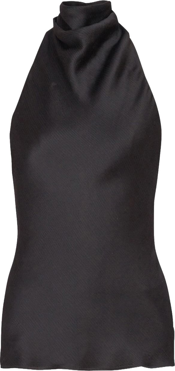 Balmain Sleeveless Black Top Zwart