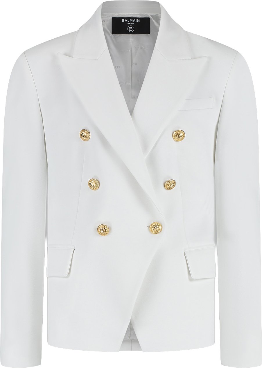 Balmain Knit Jacket Wit