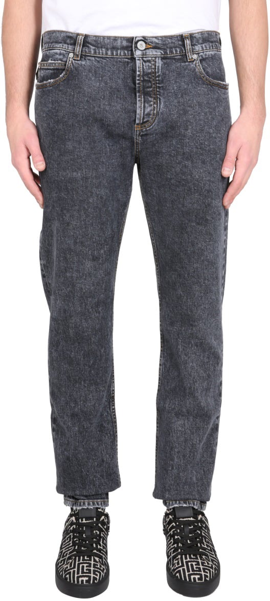 Balmain SLIM FIT JEANS Zwart