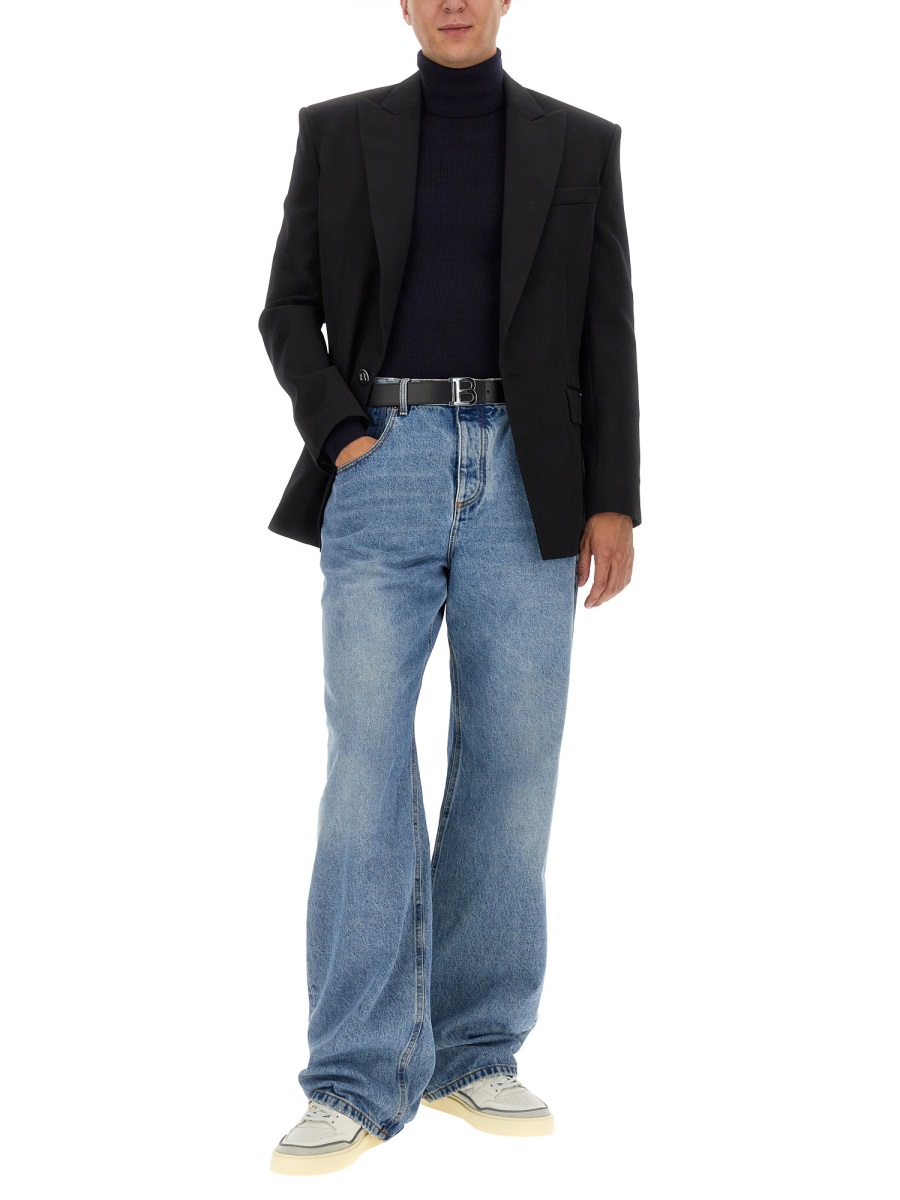 Balmain TURTLENECK SHIRT Blauw