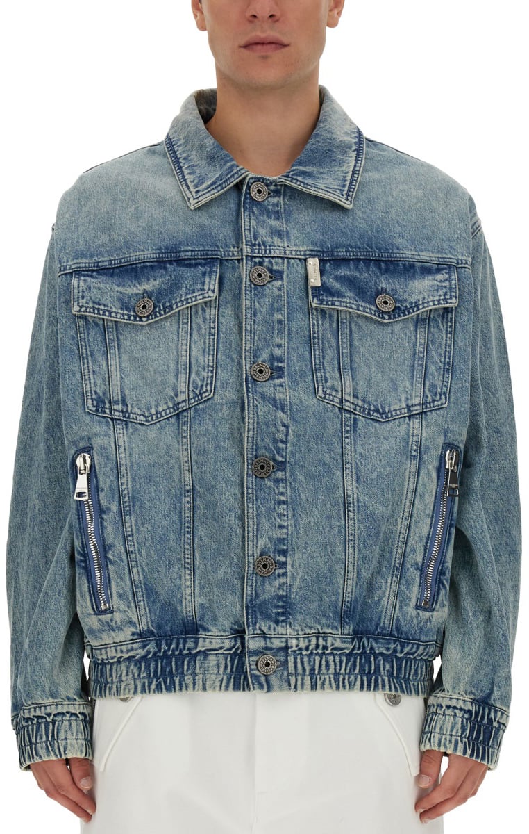 Balmain DENIM JACKET Blauw