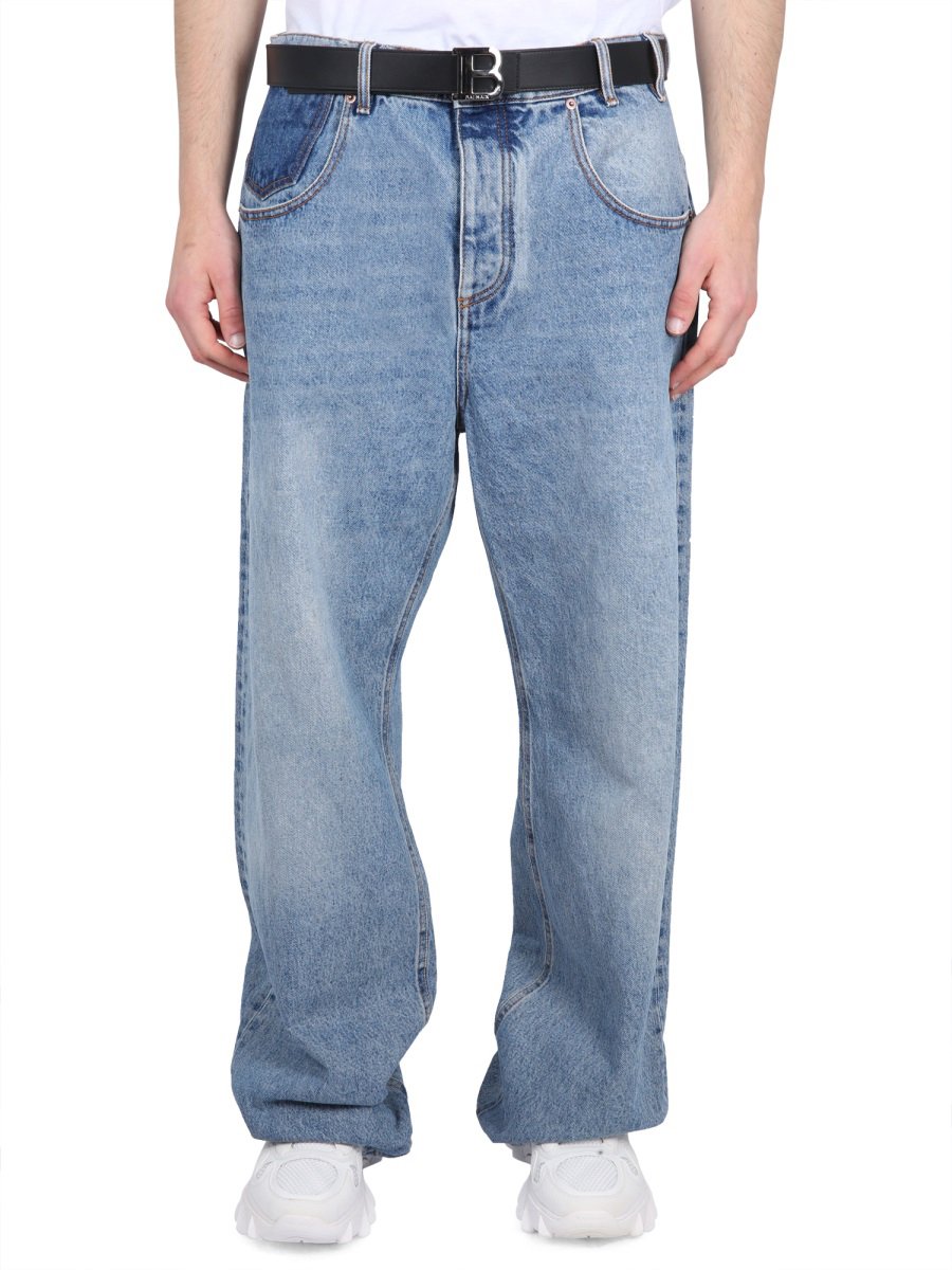 Balmain LOOSE FIT JEANS Blauw