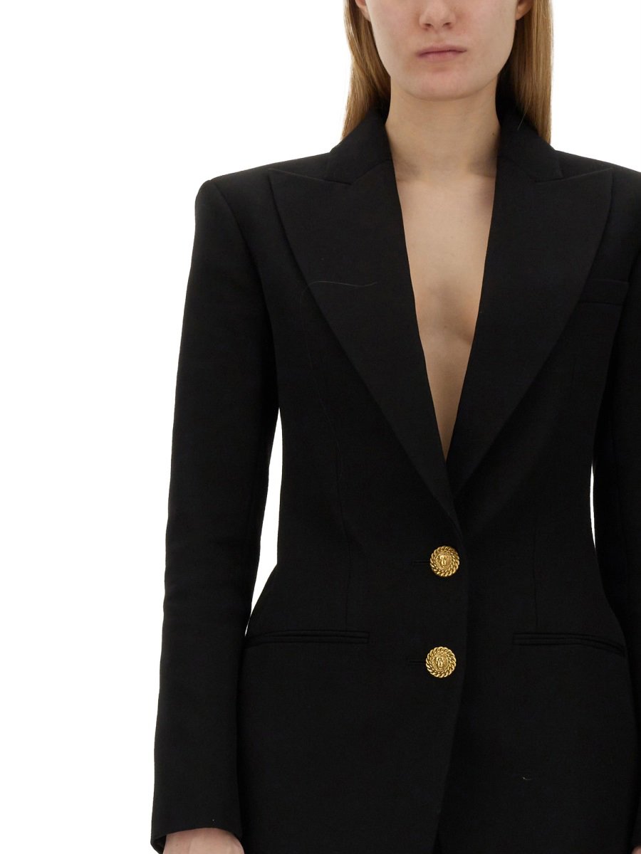 Balmain SINGLE-BREASTED JACKET Zwart