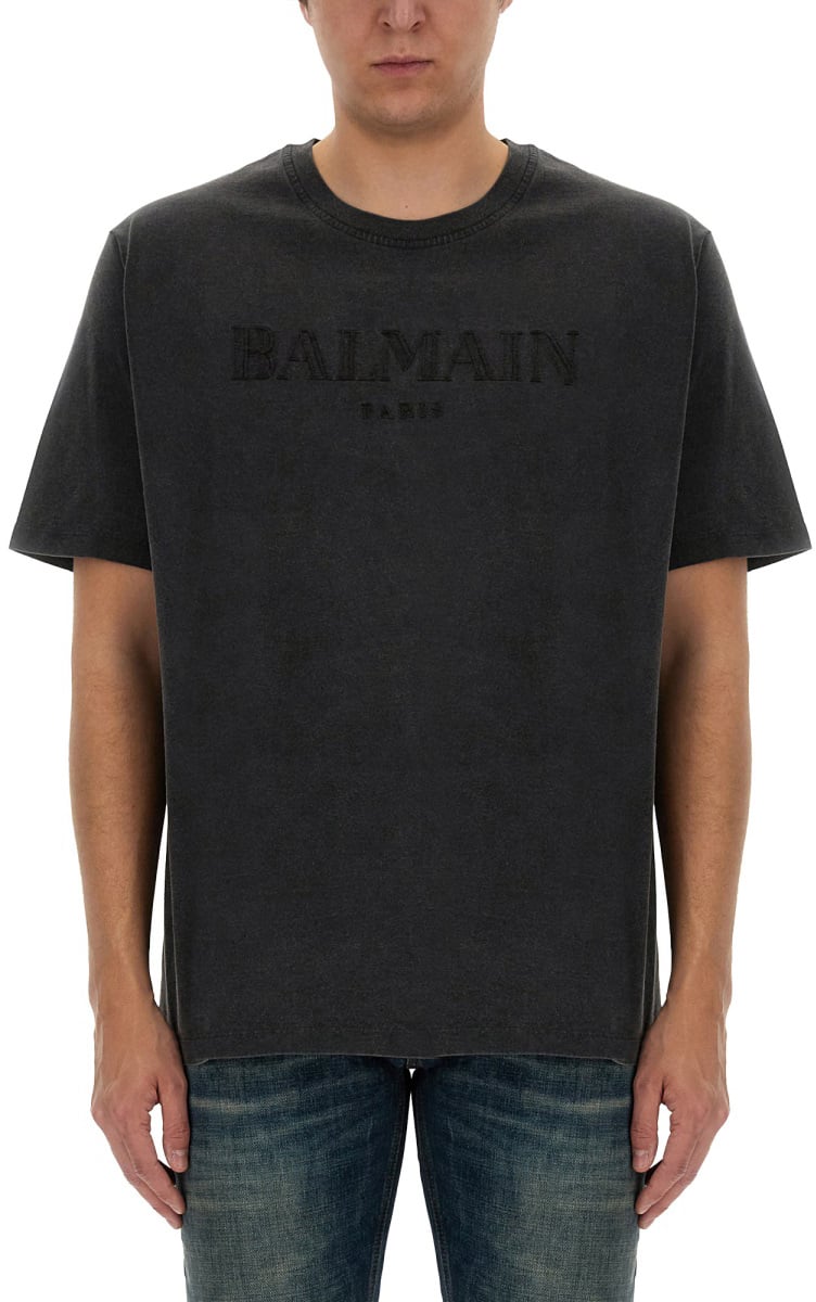 Balmain VINTAGE LOGO T-SHIRT Grijs