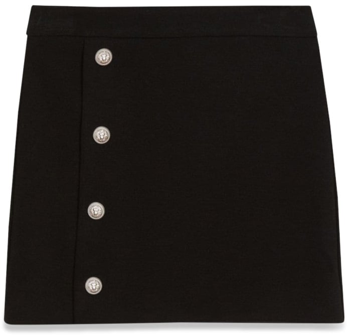Balmain knitted textile skirts Zwart