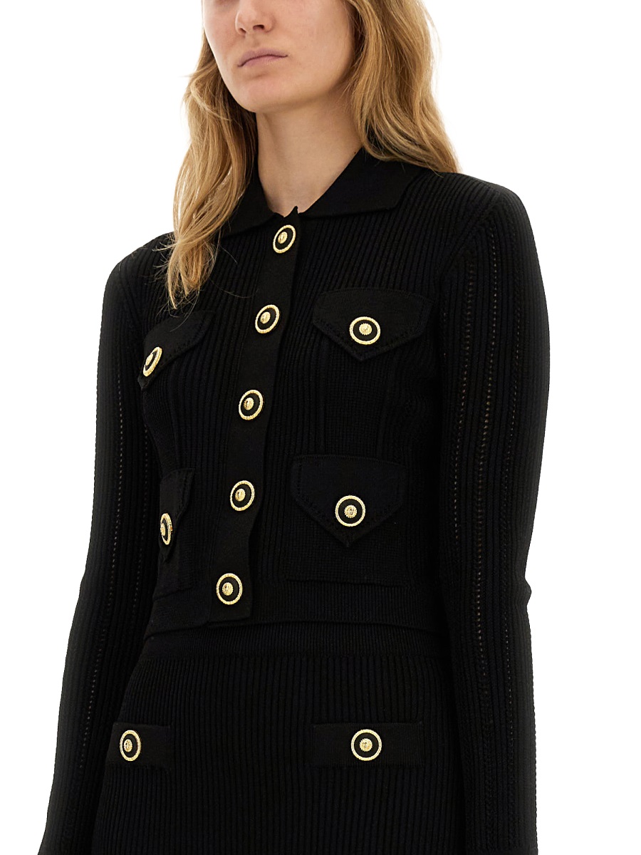 Balmain KNITTED CARDIGAN Zwart