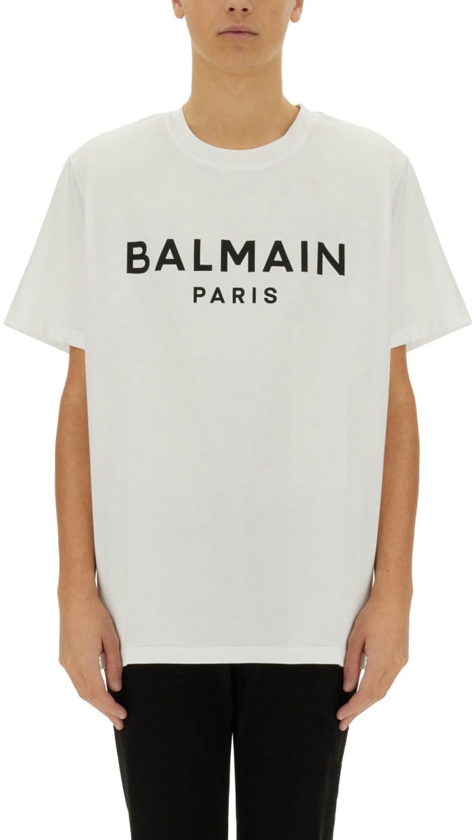 Balmain T-SHIRT WITH LOGO Wit