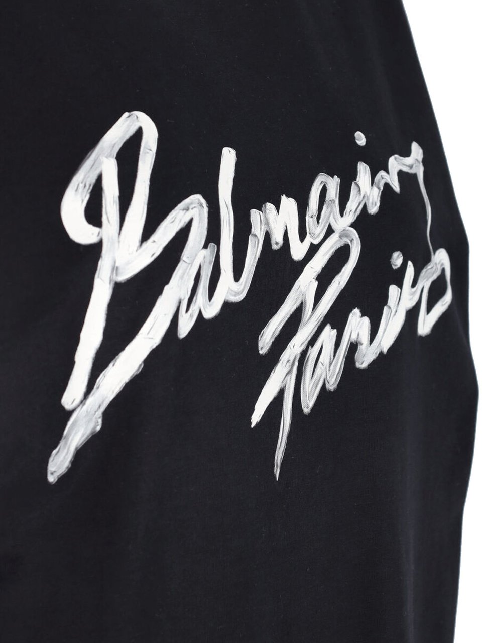 Balmain "Brush Print" T-Shirt – Black Neutraal