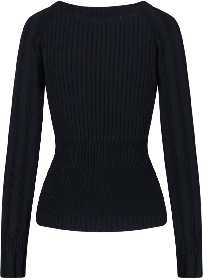 Balmain Buttoned Sweater – Black Zwart