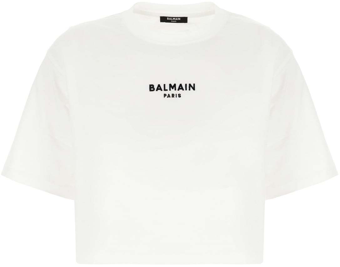 Balmain White cotton t-shirt Wit