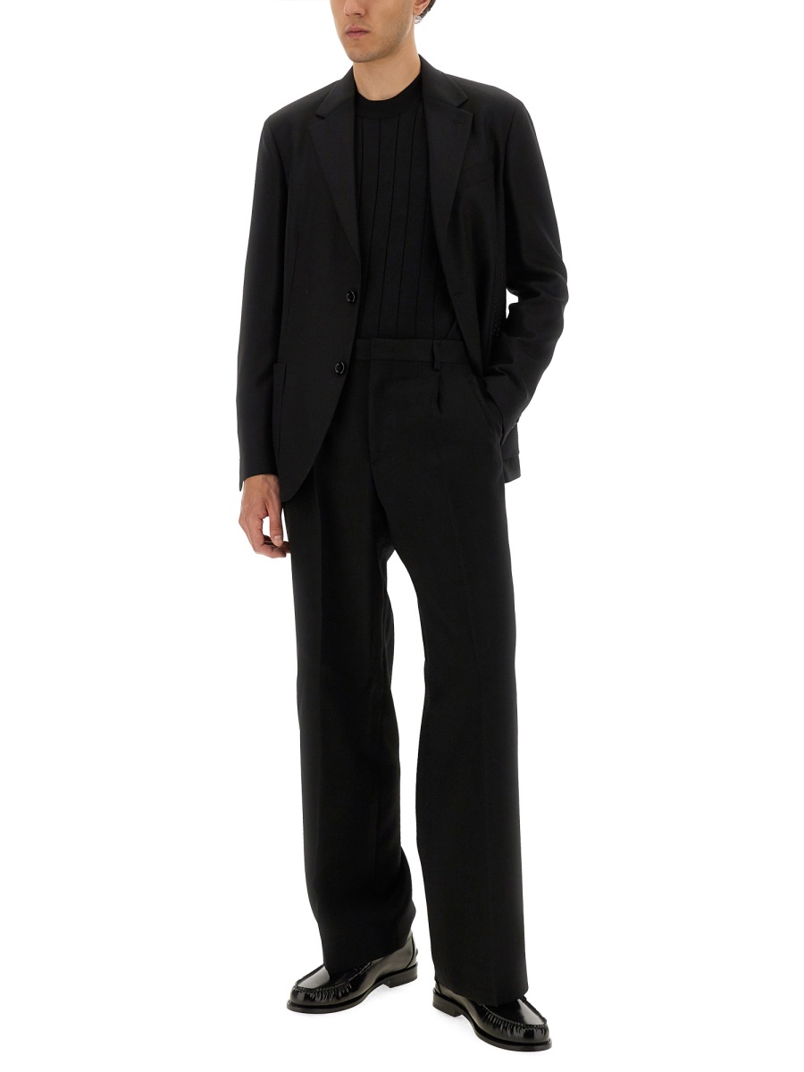 Balmain SILK AND COTTON KNIT Zwart