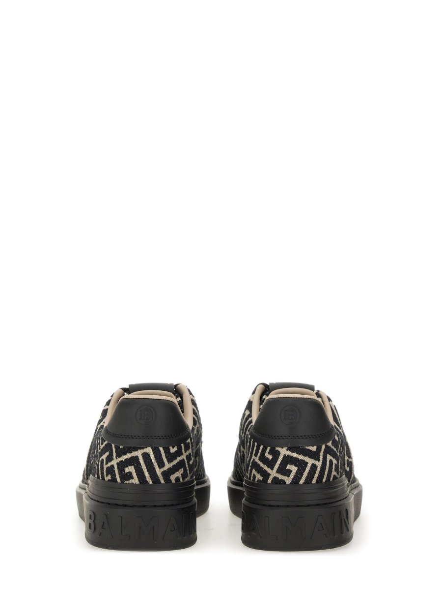 Balmain JACQUARD "B-COURT" SNEAKERS Zwart