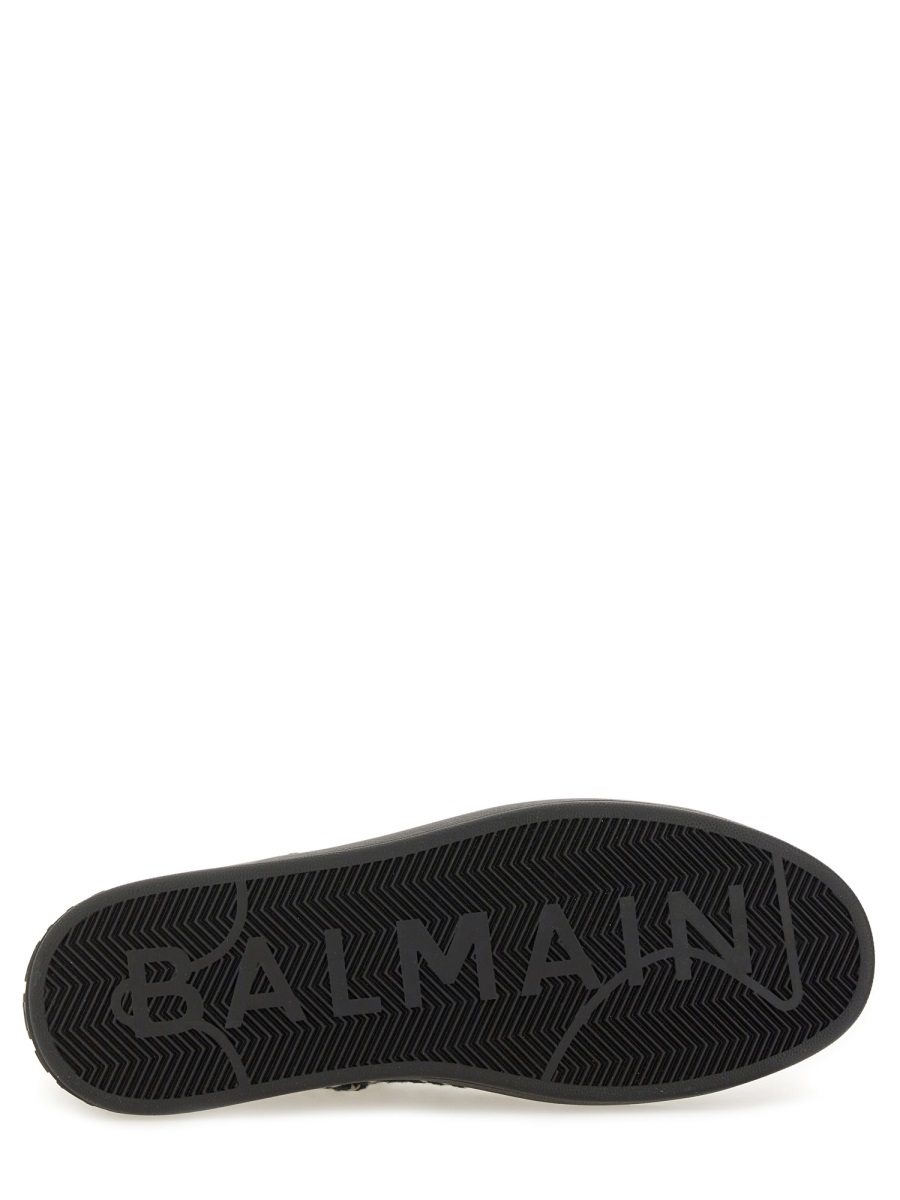 Balmain JACQUARD "B-COURT" SNEAKERS Zwart