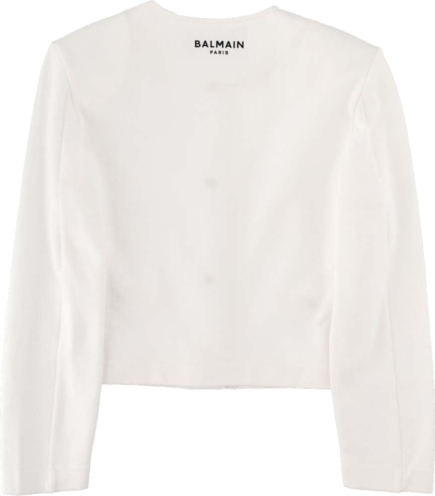 Balmain GIACCA CON BOTTONI Wit