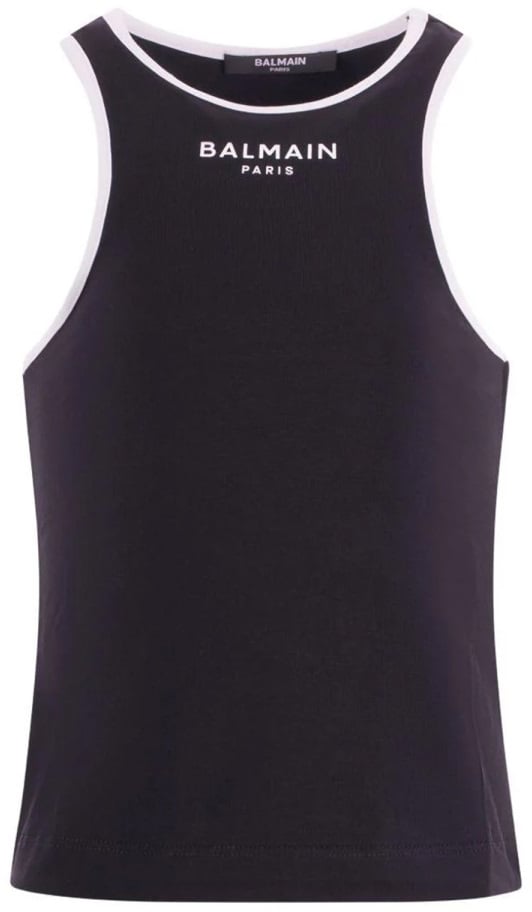Balmain UNDERSHIRTS WITH LOGO Zwart
