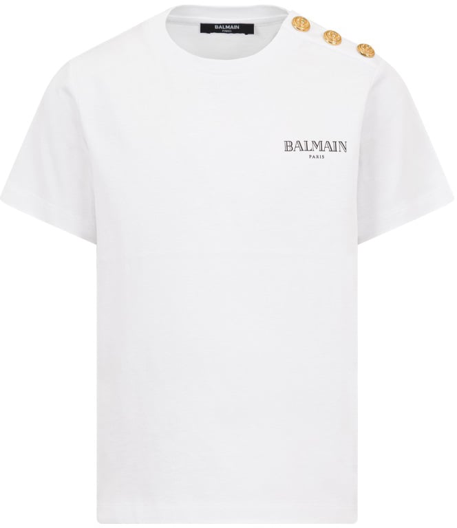 Balmain T-SHIRT WITH LOGO Wit