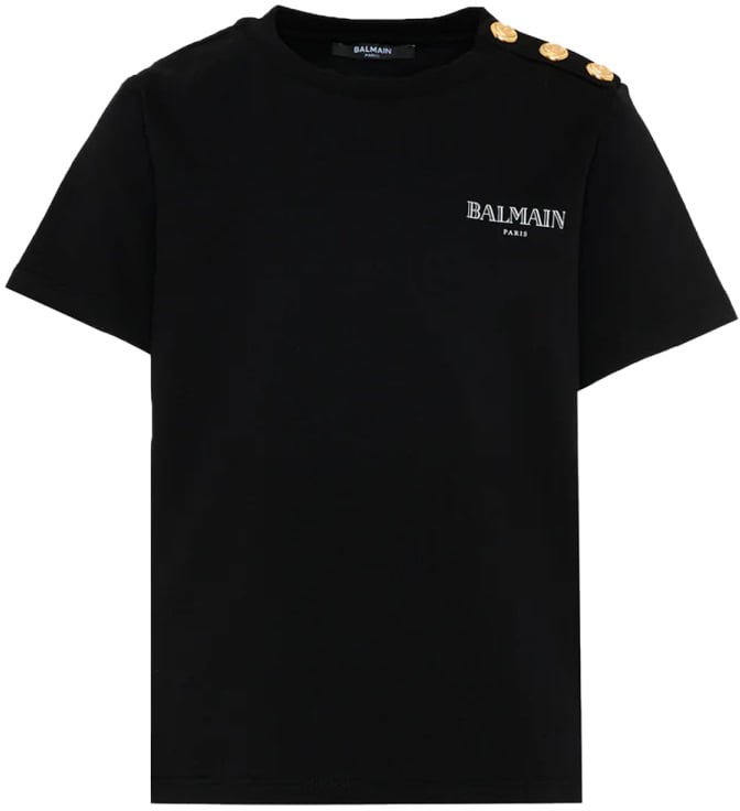 Balmain T-SHIRT WITH LOGO Zwart