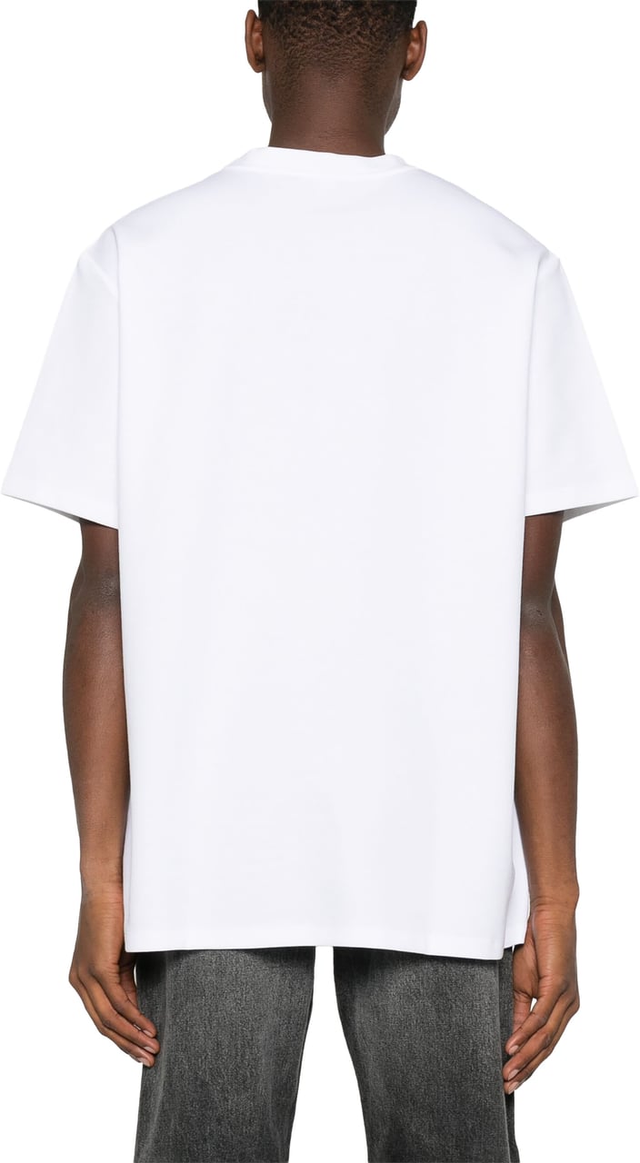 Balmain White T-Shirt Regular Fit PB T-Shirt Wit