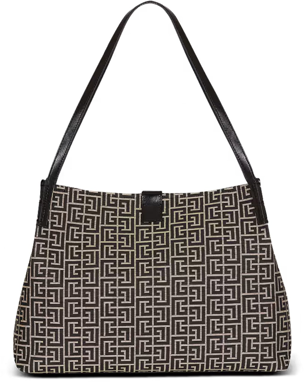 Balmain Large Geometric Maze Pattern Tote Bag Grijs
