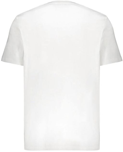 Balmain Balmain White Cotton T-Shirt Wit