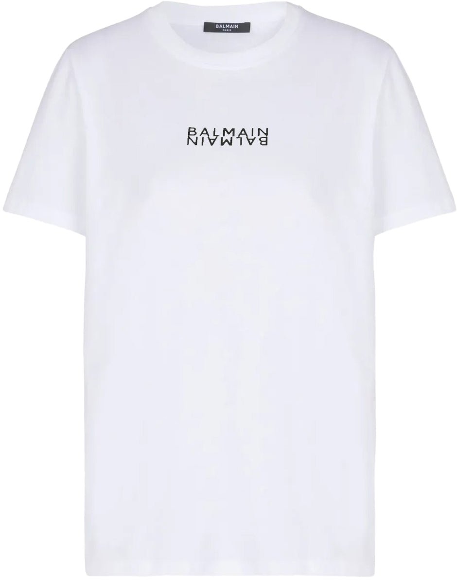 Balmain Cotton T-shirt Wit