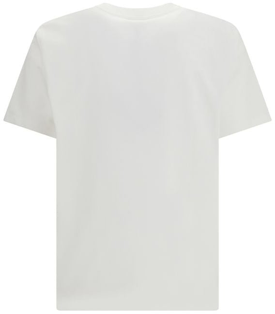 Balmain Balmain White Cotton T-Shirt Wit