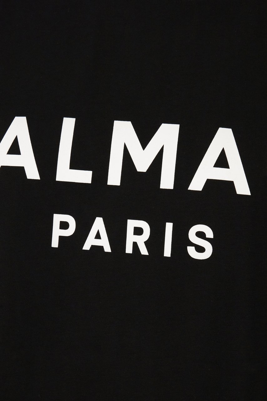 Balmain Black cotton t-shirt Zwart