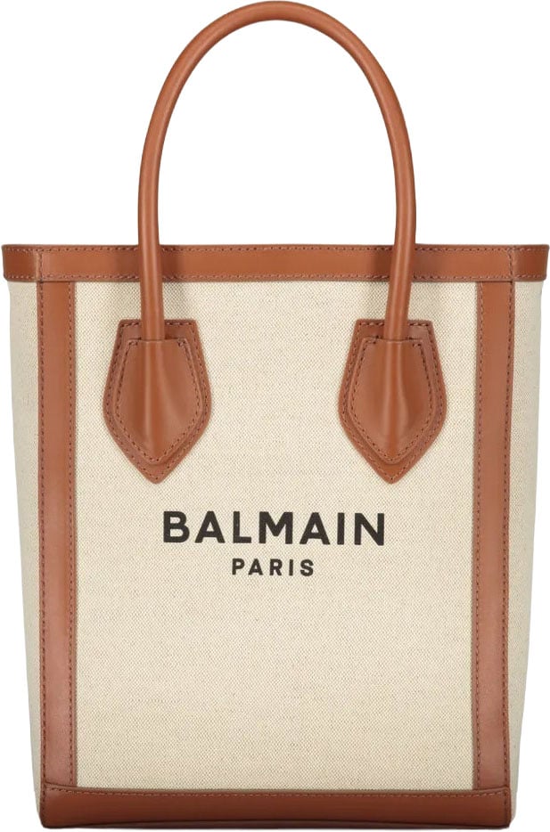 Balmain Balmain Logo Tote Bag Bruin
