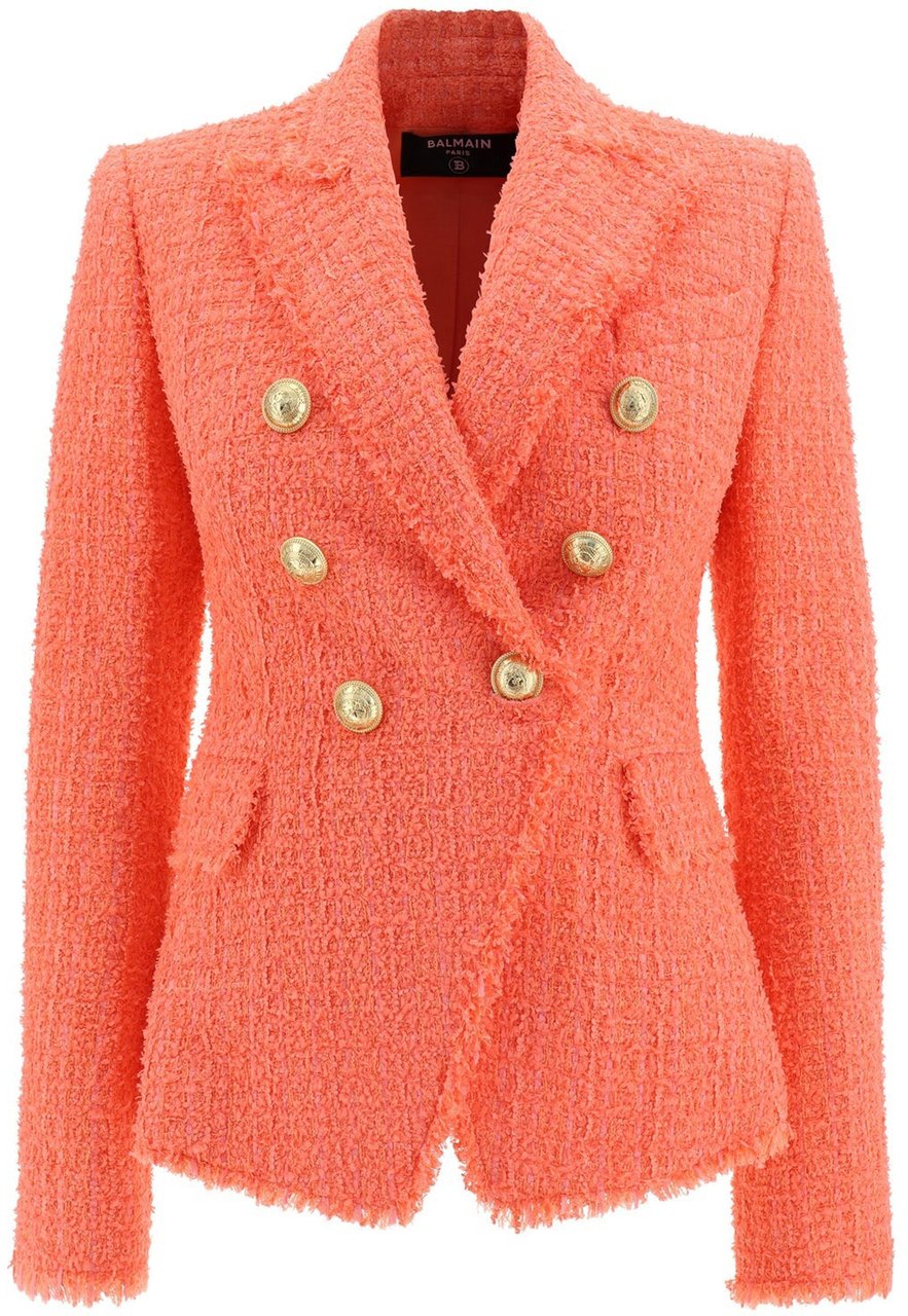 Balmain Balmain Double-Breasted Blazer Oranje