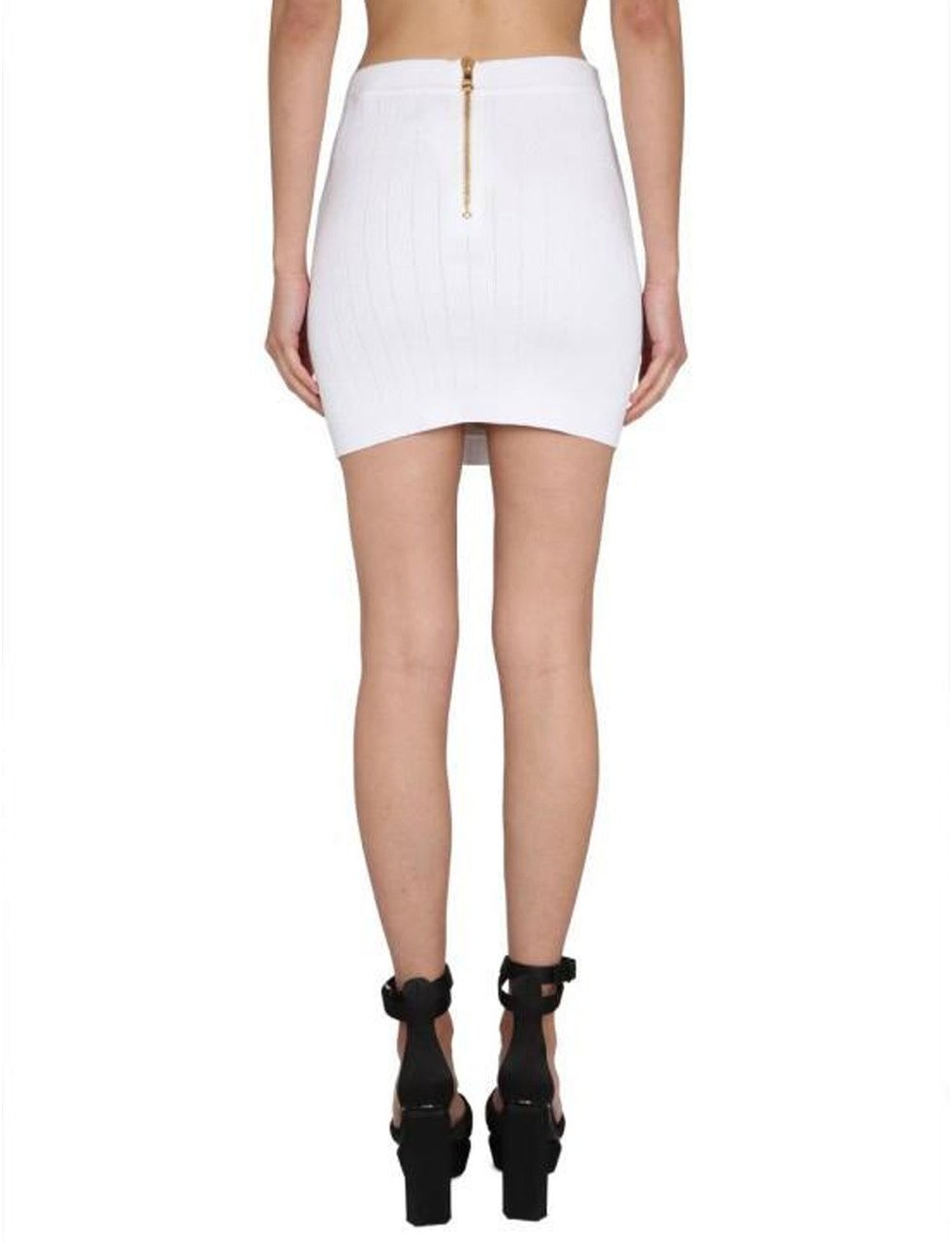 Balmain Balmain Stretch Mini Skirt Wit