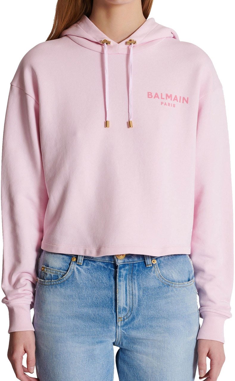 Balmain Flocked Paris Sweatshirt Divers