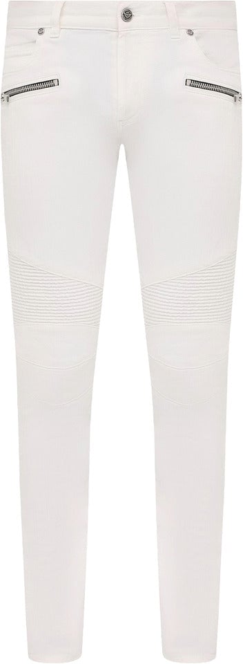 Balmain Jeans Slim Fit Bianchi Wit