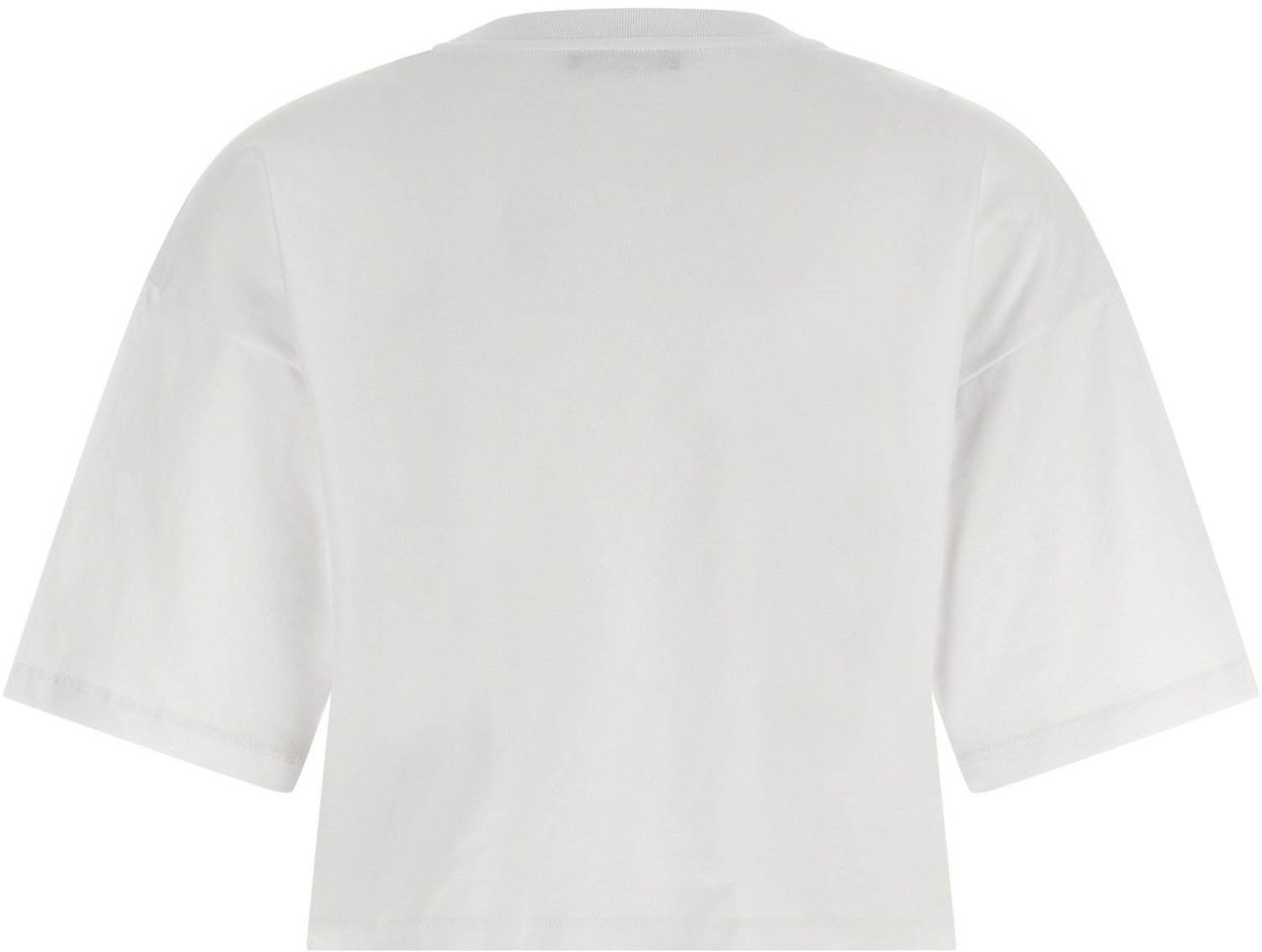 Balmain White Cotton T-Shirt Wit