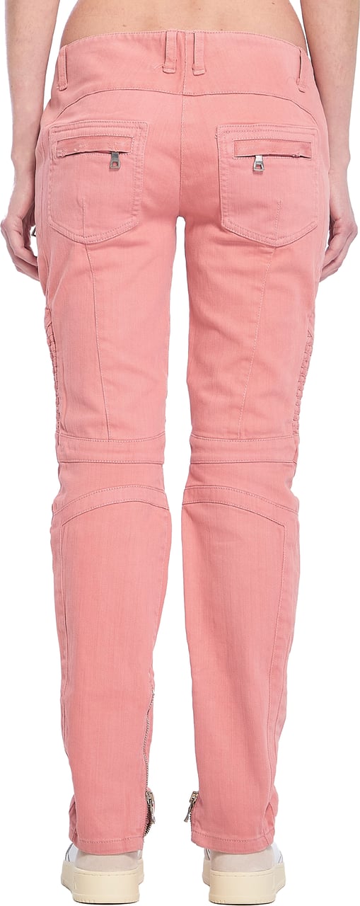 Balmain Pink straight jeans Roze